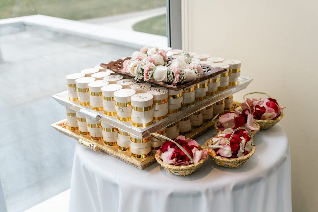 Muslim Nikkah wedding favors rose petals Brampton