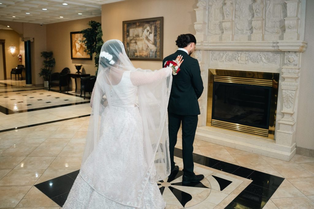 Sehar & Hassan Dundurn Castle Lush Garden Portrait