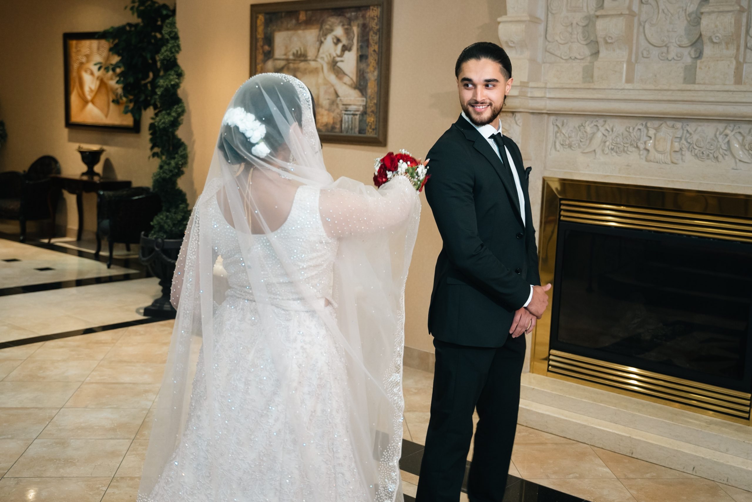 Sehar & Hassan Dundurn Castle Regal Wedding Portrait
