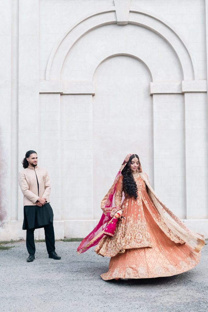 Sehar & Hassan Mehndi Portrait Grand Cinnamon Hamilton