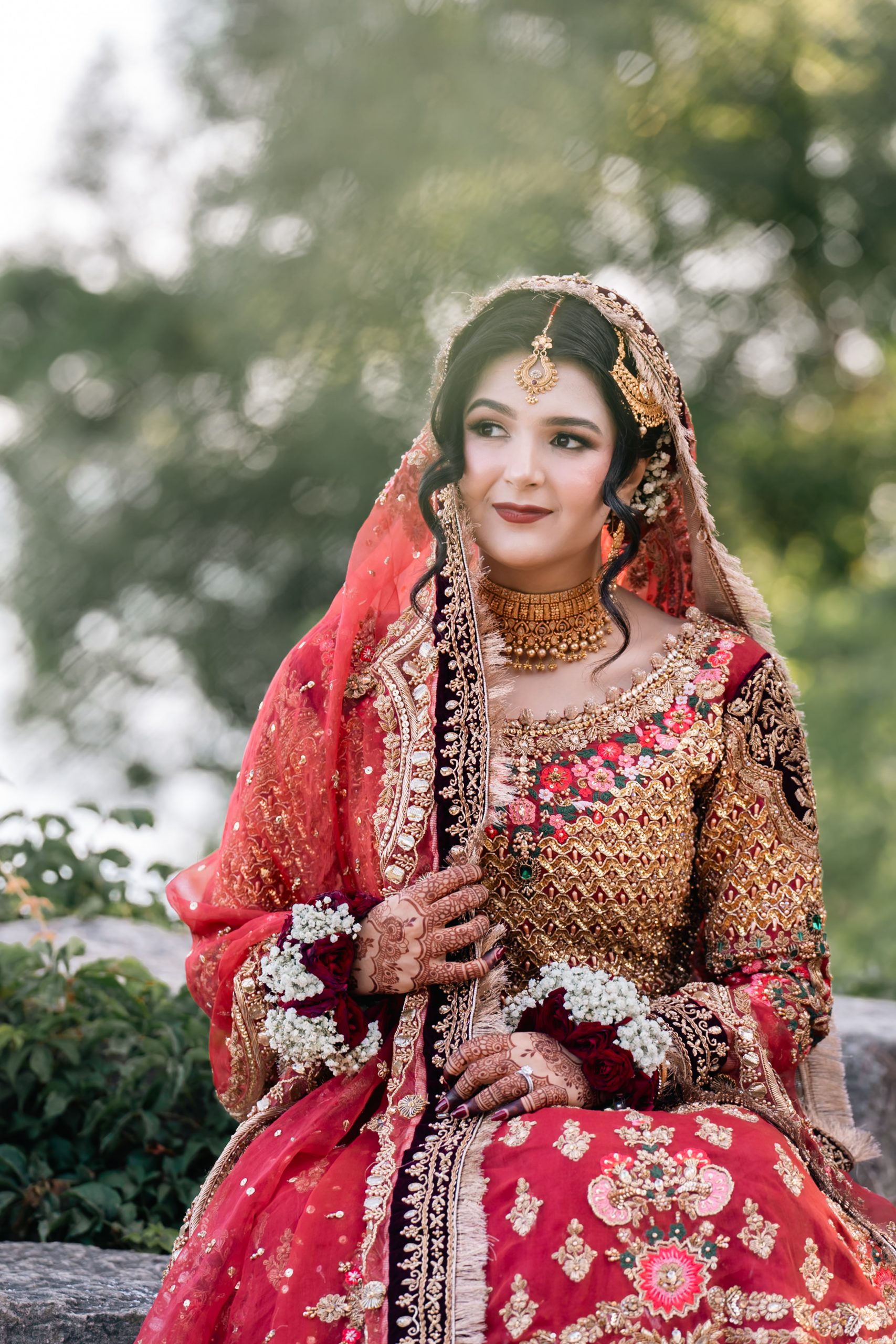 muslim wedding bride dress