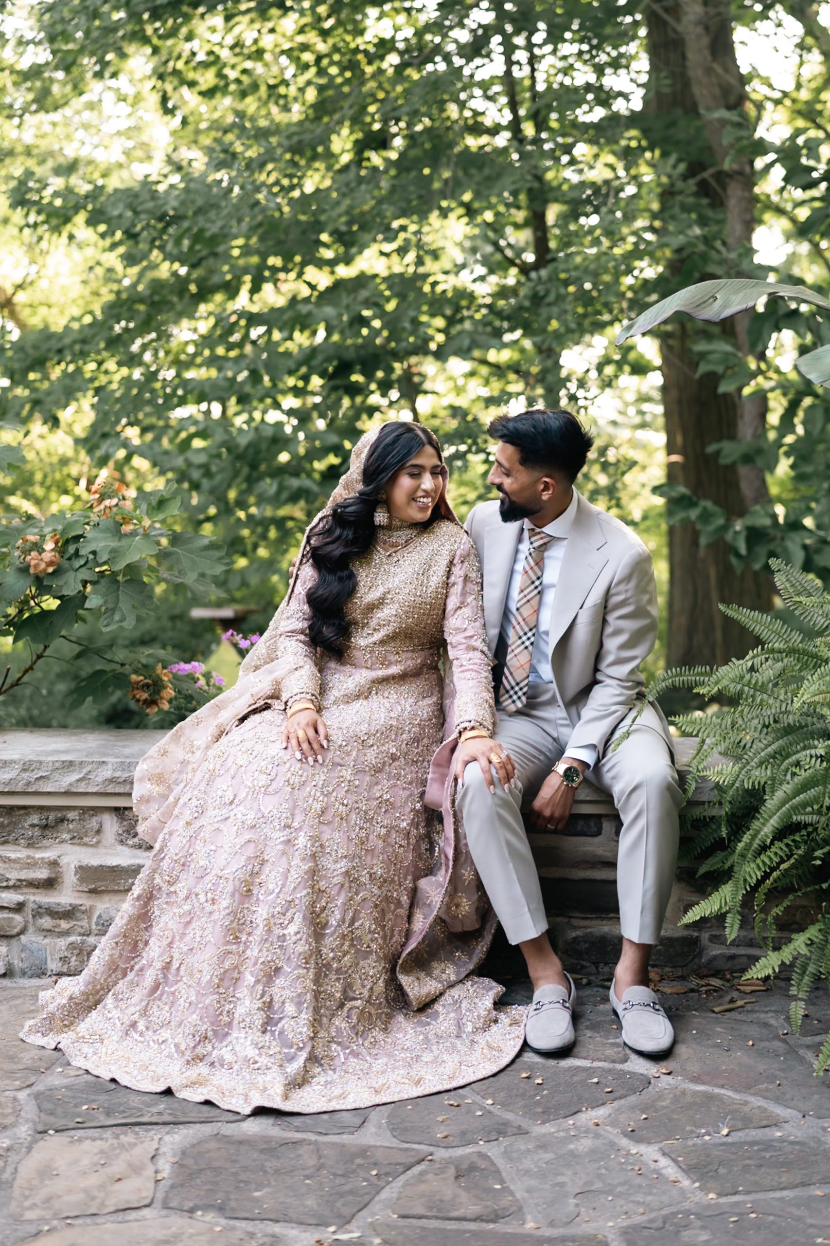 Sana and Khizar Candid Wedding Moment Milton
